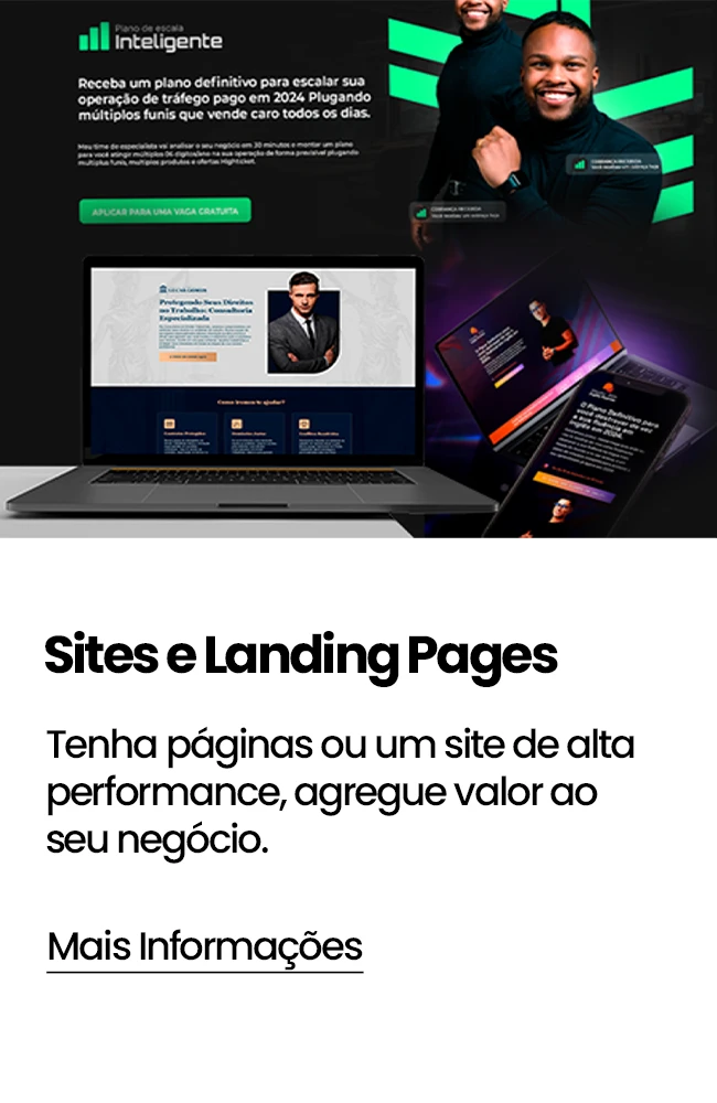 sites e landing pages